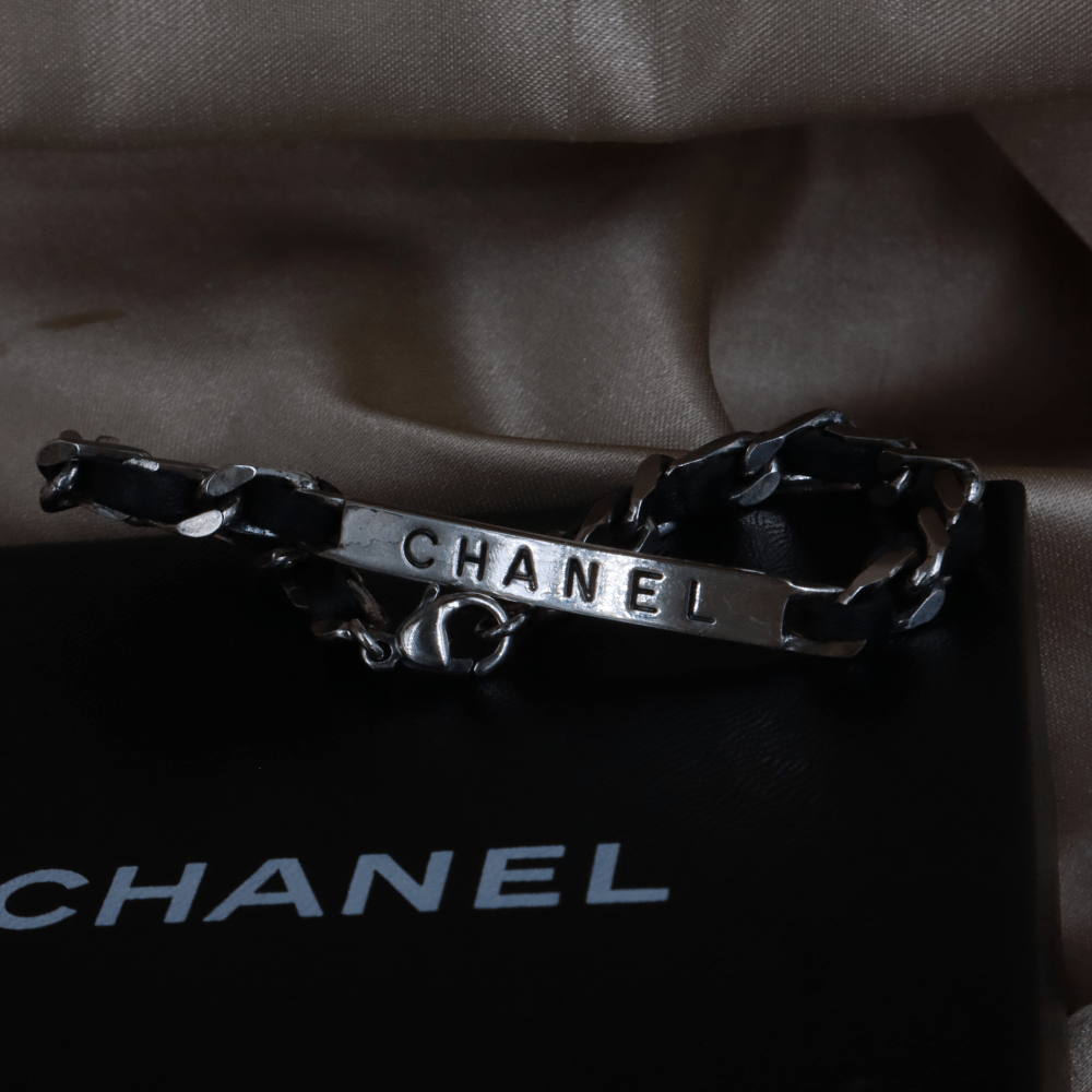CHANEL 1996年 簡約銀皮經典手鏈|原盒 - Vintasy