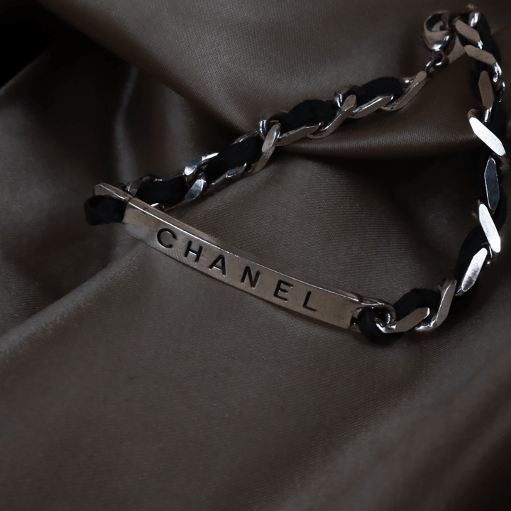 CHANEL 1996年 簡約銀皮經典手鏈|原盒 - Vintasy