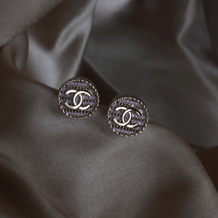CHANEL COCO粉紅耳針 | 附原盒 - Vintasy