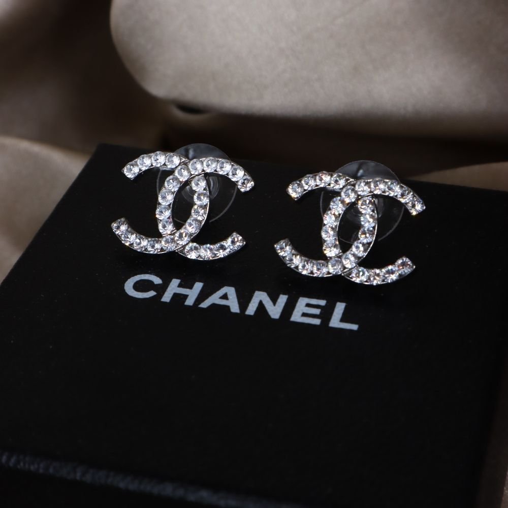 CHANEL COCO閃石耳環 - Vintasy