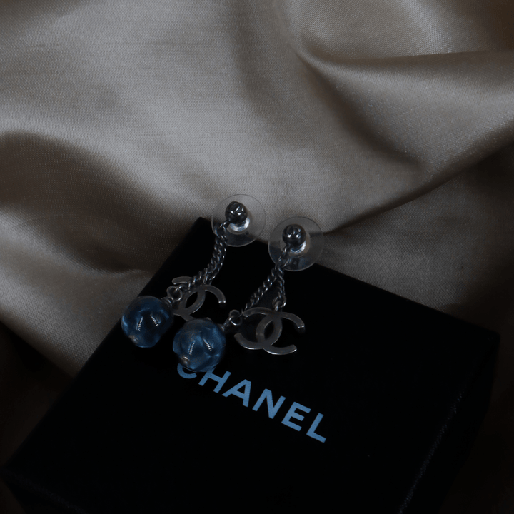 CHANEL 雙吊墜耳環| 宴會級奪目設計 |附原盒 - Vintasy
