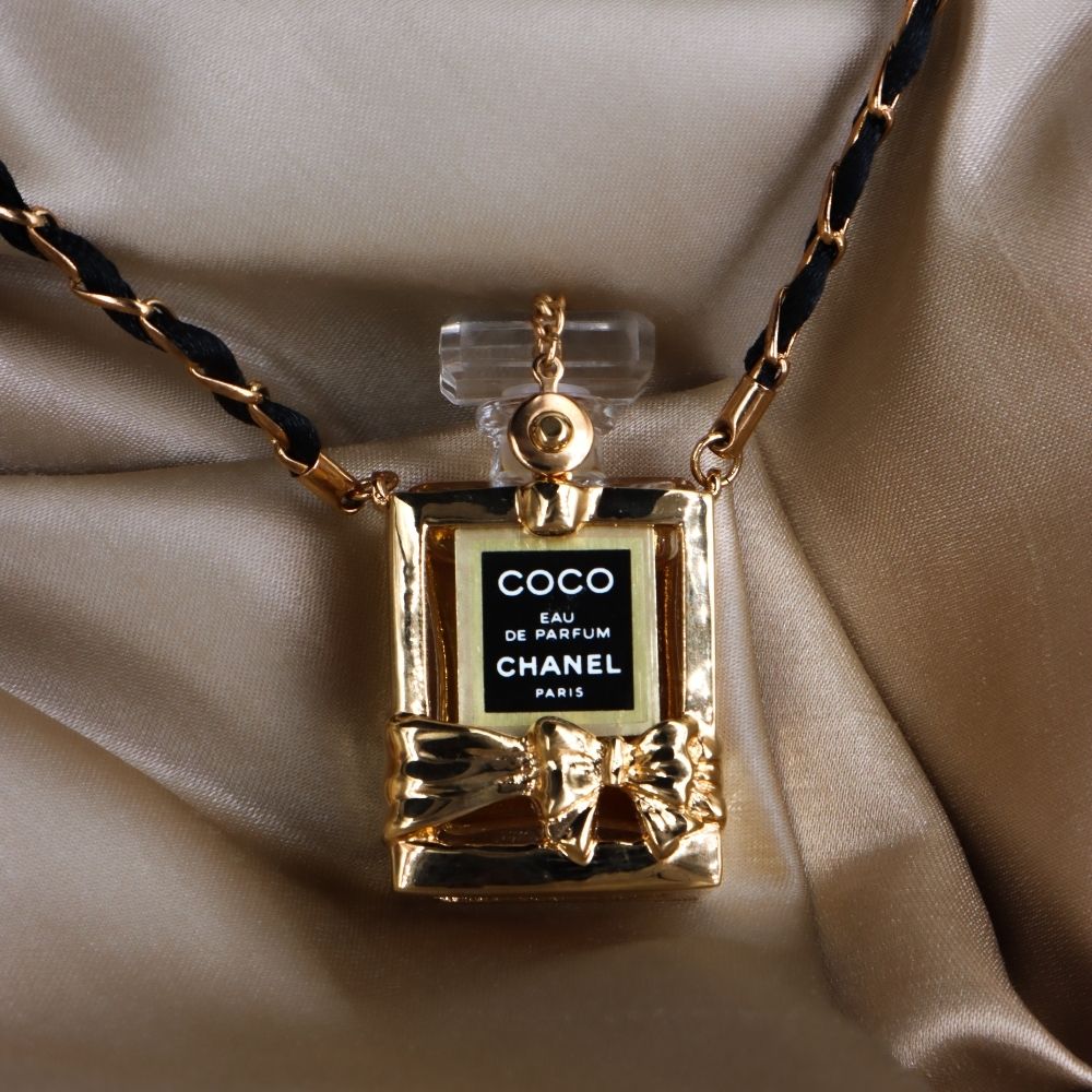 CHANEL 香水瓶項鏈 | 稀品金色珍品 - Vintasy