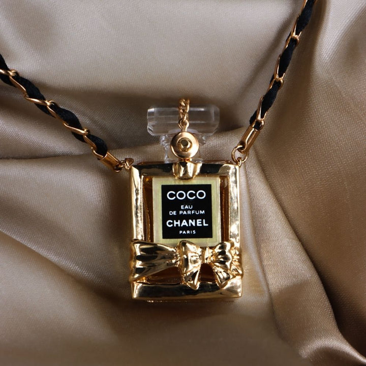CHANEL 香水瓶項鏈 | 稀品金色珍品 - Vintasy