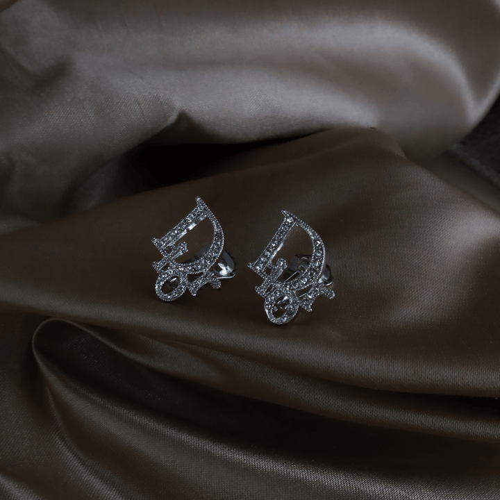CHRISTIAN DIOR 閃石耳夾 | 2000年代| 未使用品連原盒 - Vintasy