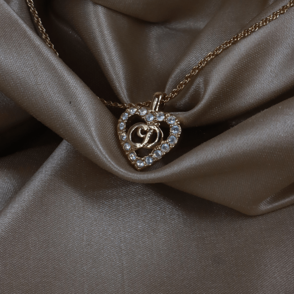 CHRISTIAN DIOR CD閃石吊墜項鏈 | 原盒未使用! - Vintasy