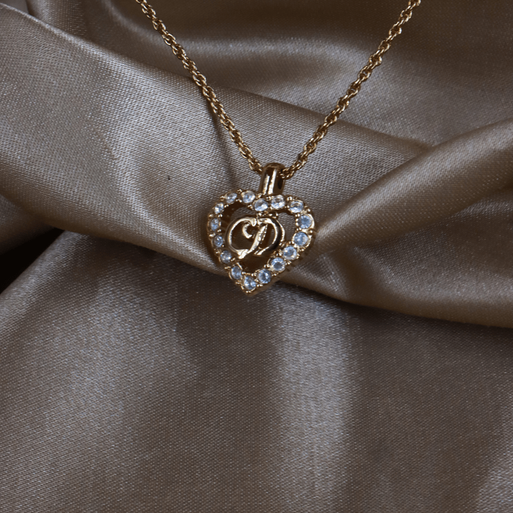 CHRISTIAN DIOR CD閃石吊墜項鏈 | 原盒未使用! - Vintasy