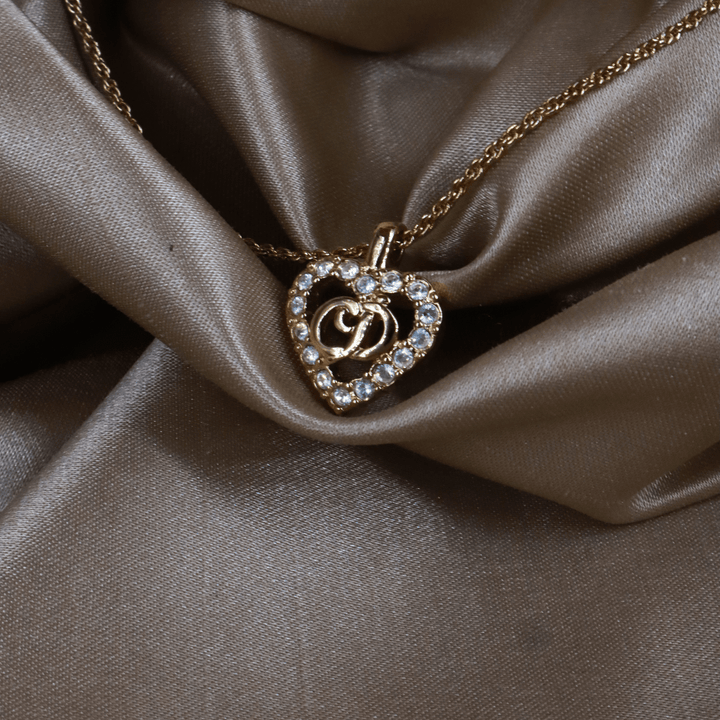 CHRISTIAN DIOR CD閃石吊墜項鏈 | 原盒未使用! - Vintasy