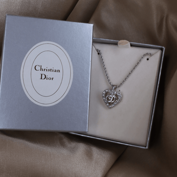 CHRISTIAN DIOR 極罕CD閃石吊墜項鏈 |原盒未使用! - Vintasy項鏈