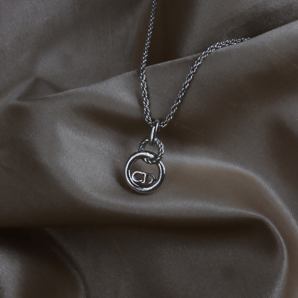 CHRISTIAN DIOR CD麻花吊墜項鏈 - Vintasy項鏈