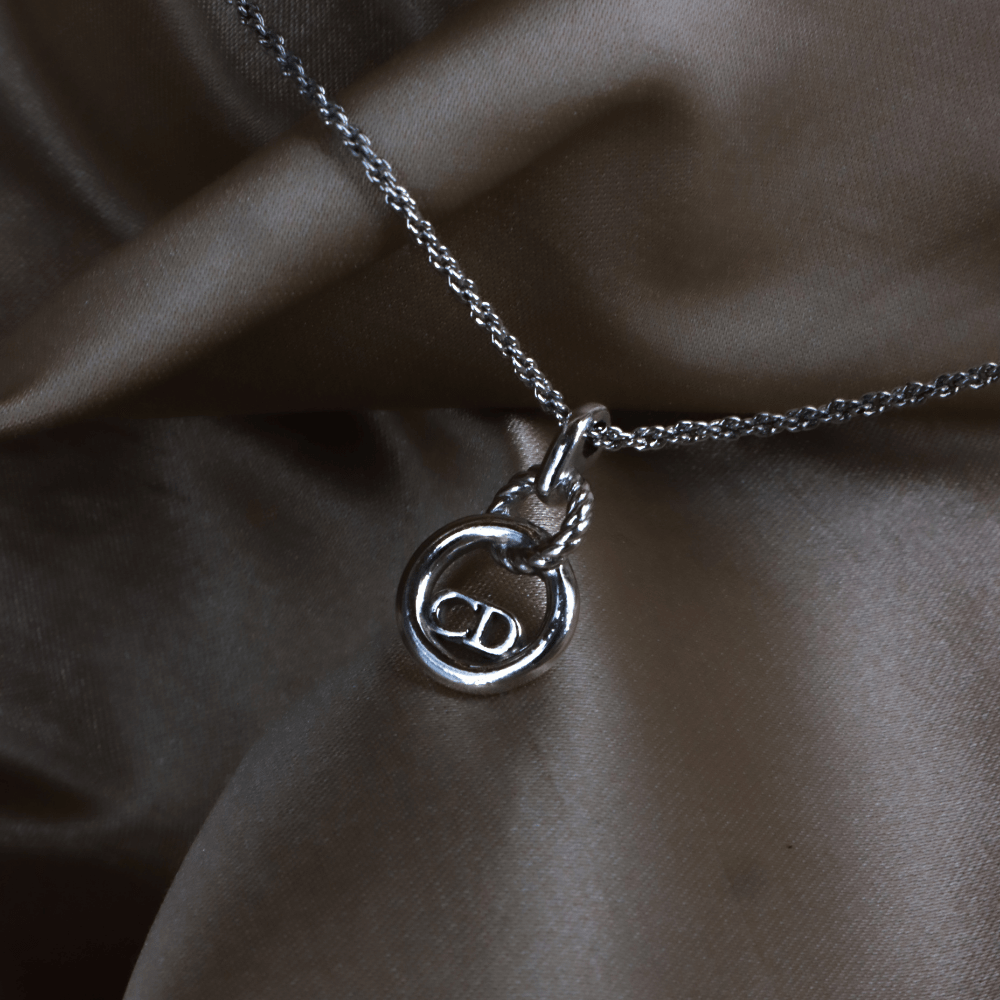 CHRISTIAN DIOR CD麻花吊墜項鏈 - Vintasy項鏈