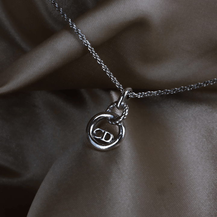 CHRISTIAN DIOR CD麻花吊墜項鏈 - Vintasy項鏈