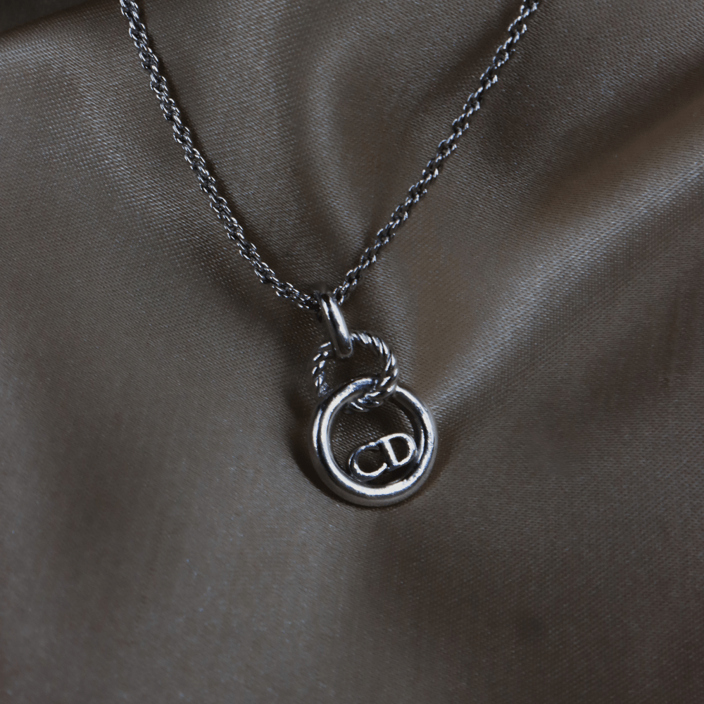CHRISTIAN DIOR CD麻花吊墜項鏈 - Vintasy項鏈