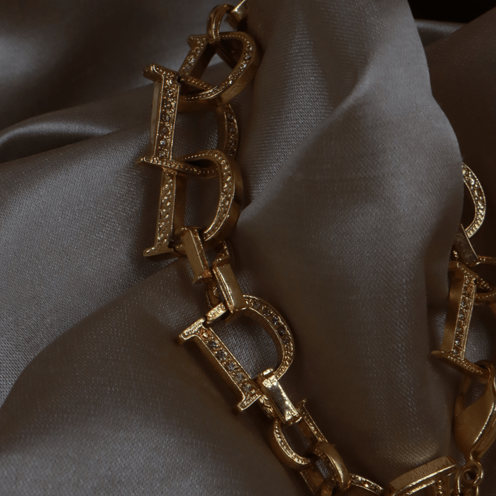 CHRISTIAN DIOR 經典D扣手鏈|1990年款 - Vintasy手鏈