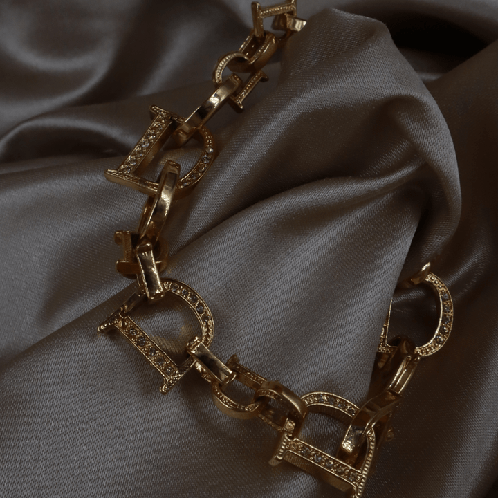 CHRISTIAN DIOR 經典D扣手鏈|1990年款 - Vintasy手鏈