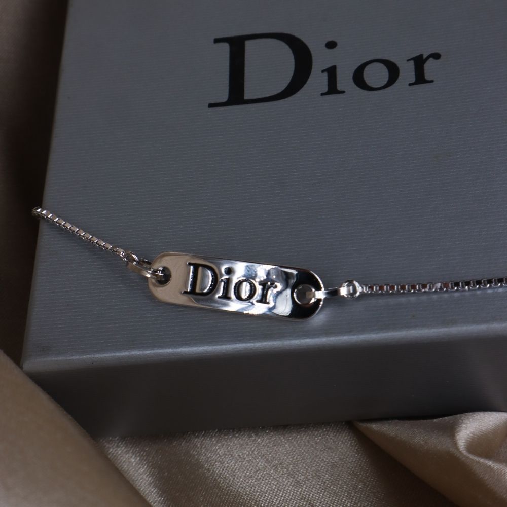 CHRISTIAN DIOR 簡約LOGO 手鏈 - Vintasy