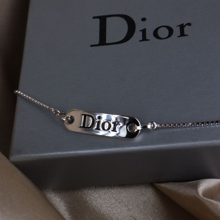 CHRISTIAN DIOR 簡約LOGO 手鏈 - Vintasy