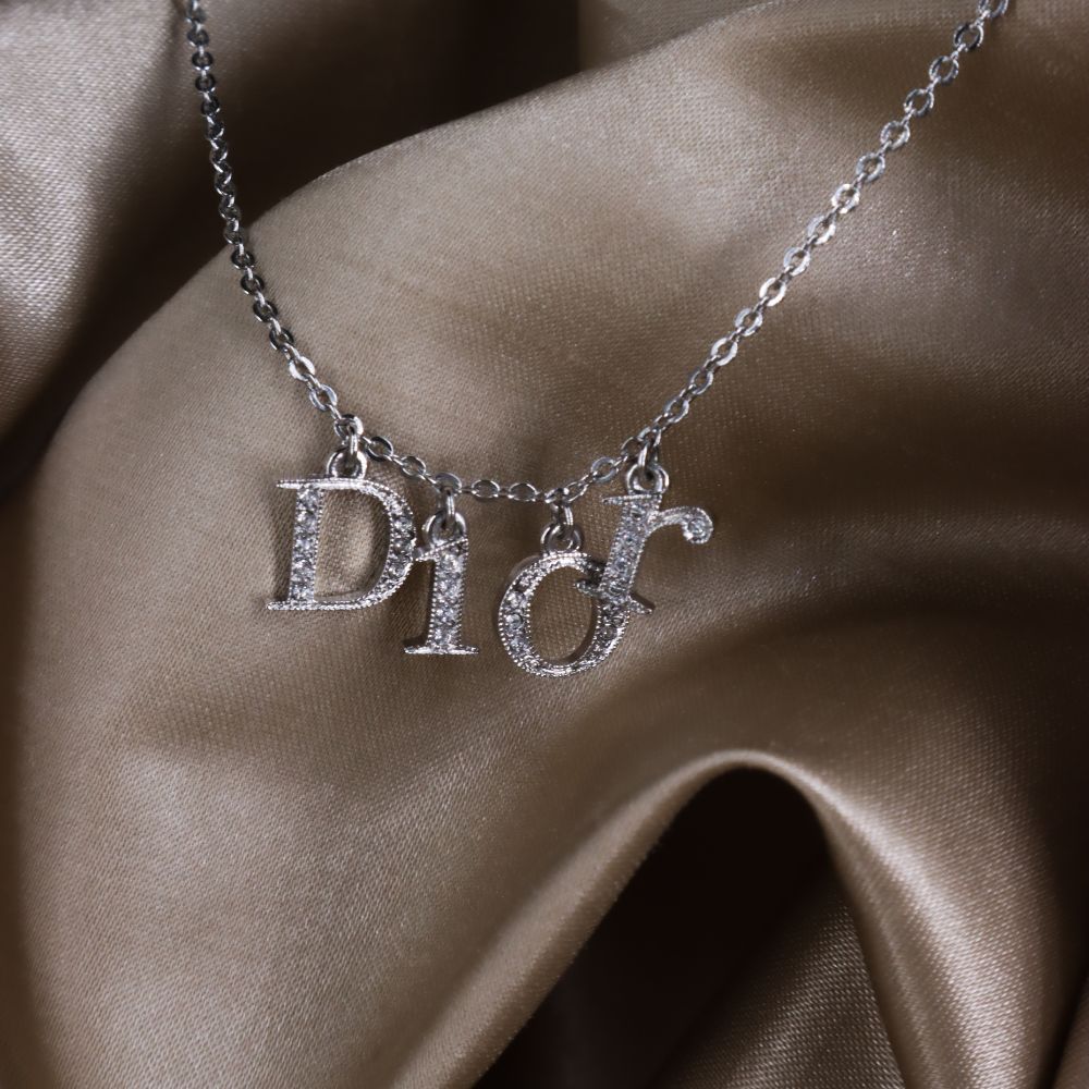 CHRISTIAN DIOR SPELL OUT 閃石項鏈| 經典1990年代款式 - Vintasy項鏈