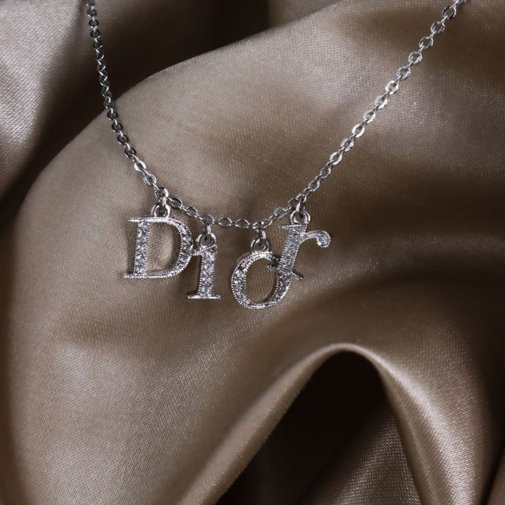 CHRISTIAN DIOR SPELL OUT 閃石項鏈| 經典1990年代款式 - Vintasy項鏈