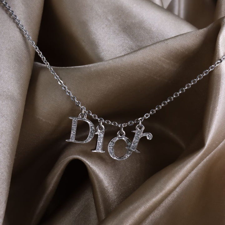 CHRISTIAN DIOR SPELL OUT 閃石項鏈| 經典1990年代款式 - Vintasy項鏈