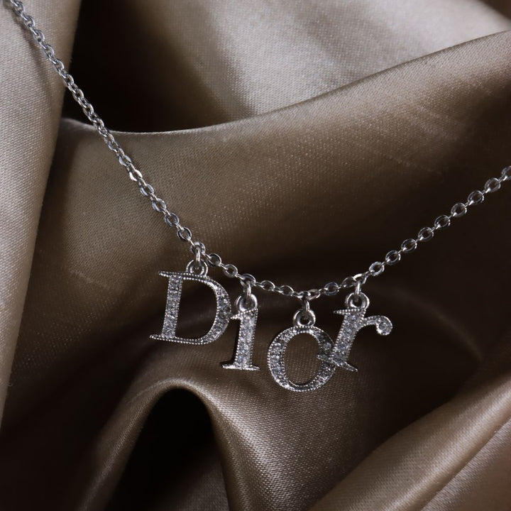 CHRISTIAN DIOR SPELL OUT 閃石項鏈| 經典1990年代款式 - Vintasy項鏈