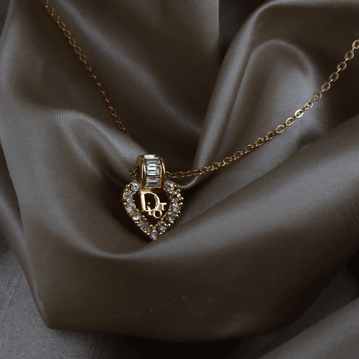 CHRISTIAN DIOR 心型經典項鏈 | S級美品 - Vintasy項鏈