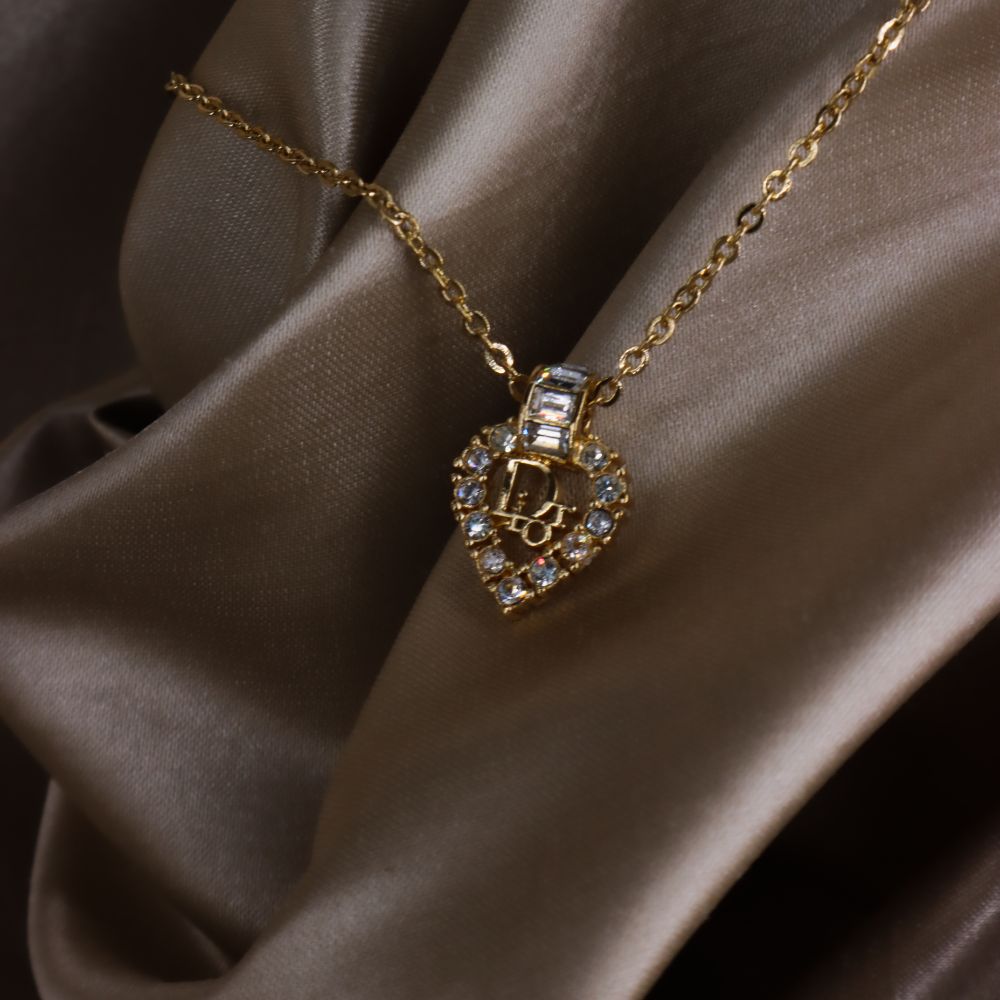 CHRISTIAN DIOR 心型經典項鏈 | S級美品 - Vintasy項鏈
