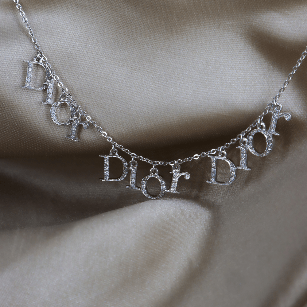 CHRISTIAN DIOR TRIPLE SPELL OUT吊墜項鏈 - Vintasy手鏈
