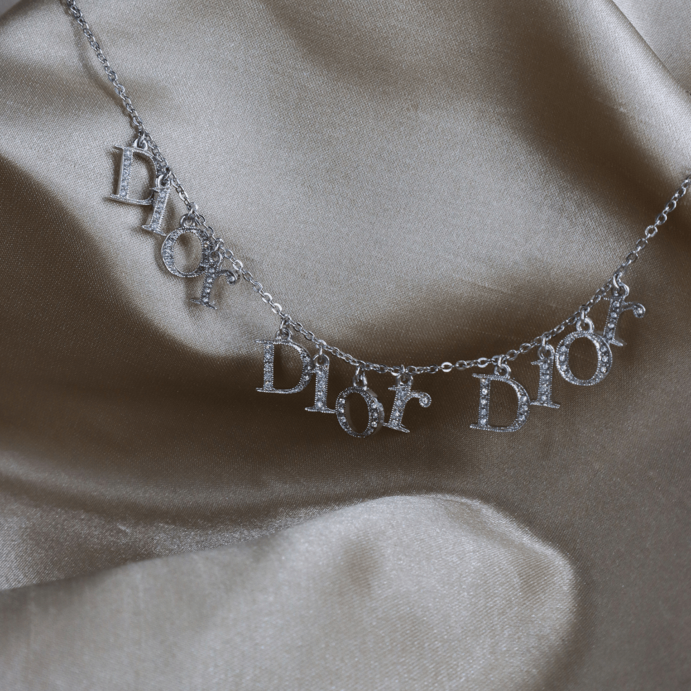 CHRISTIAN DIOR TRIPLE SPELL OUT吊墜項鏈 - Vintasy手鏈