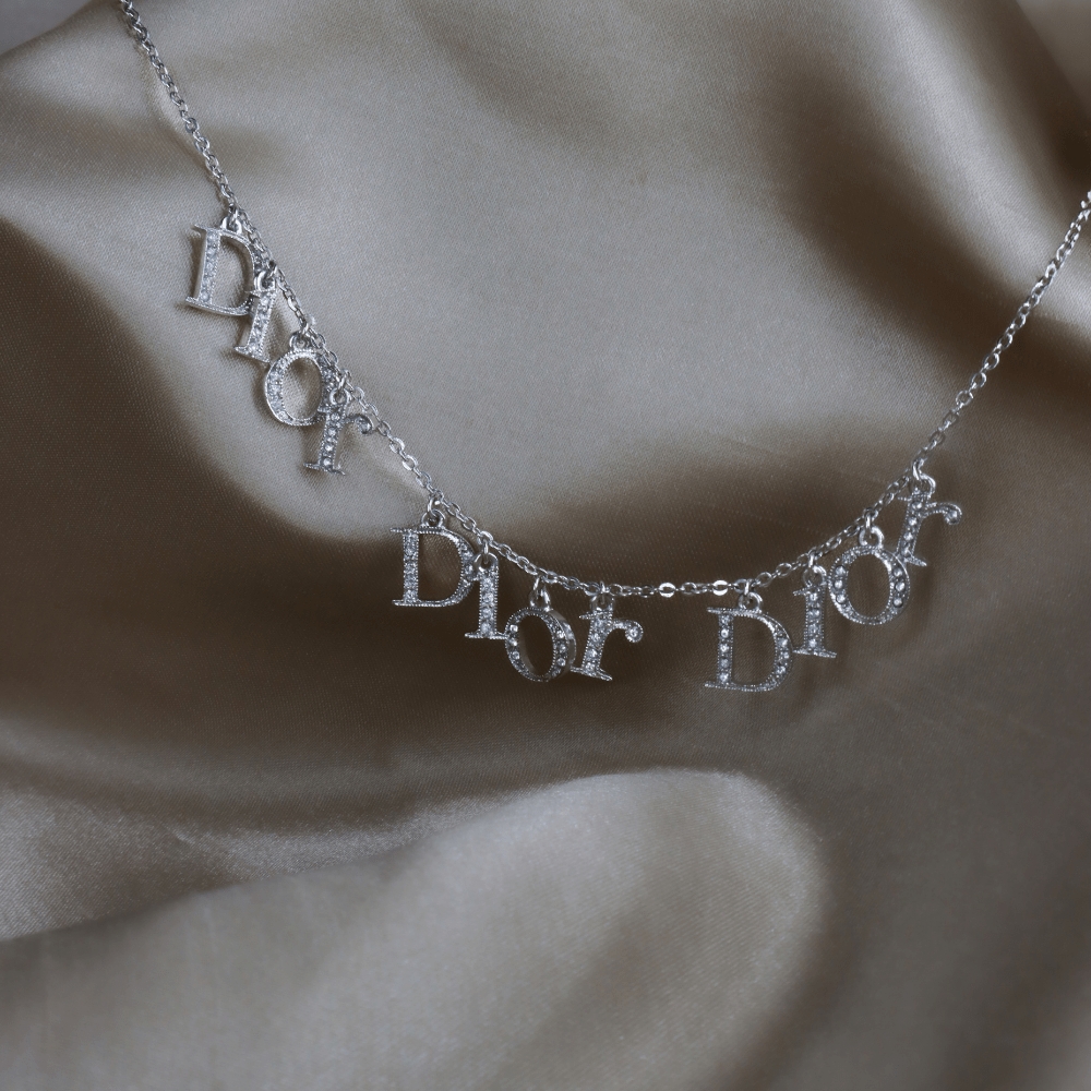 CHRISTIAN DIOR TRIPLE SPELL OUT吊墜項鏈 - Vintasy手鏈