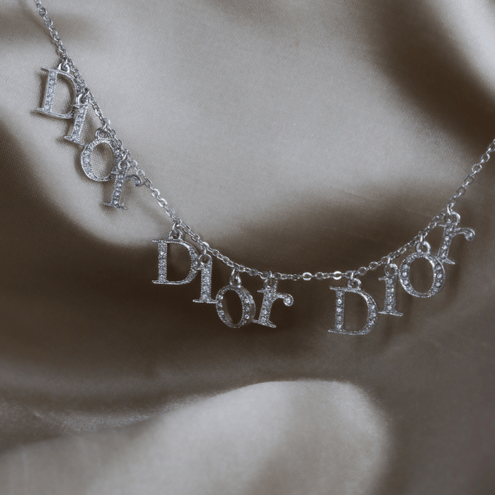 CHRISTIAN DIOR TRIPLE SPELL OUT吊墜項鏈 - Vintasy手鏈