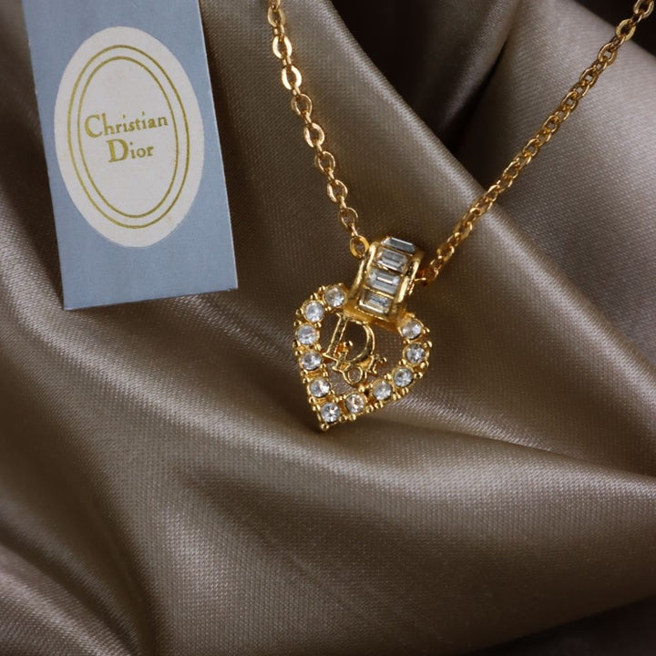 CHRISTIAN DIOR 心型經典項鏈 | 未使用級美品|原盒 - Vintasy項鏈