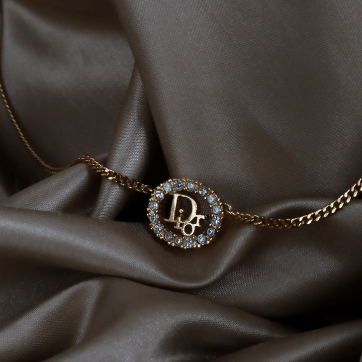 CHRISTIAN DIOR 圓型閃石項鏈 | 經典款式 - Vintasy項鏈