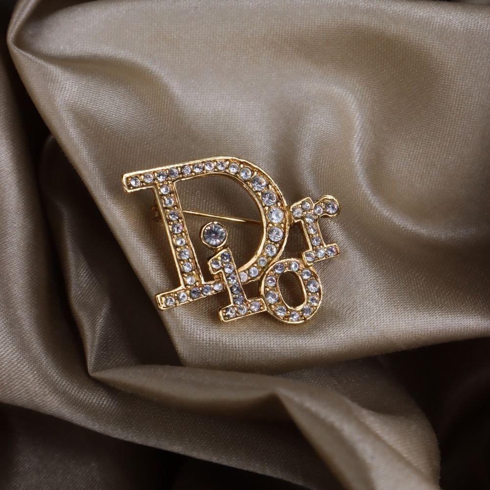 CHRISTIAN DIOR 閃石扣針 - Vintasy