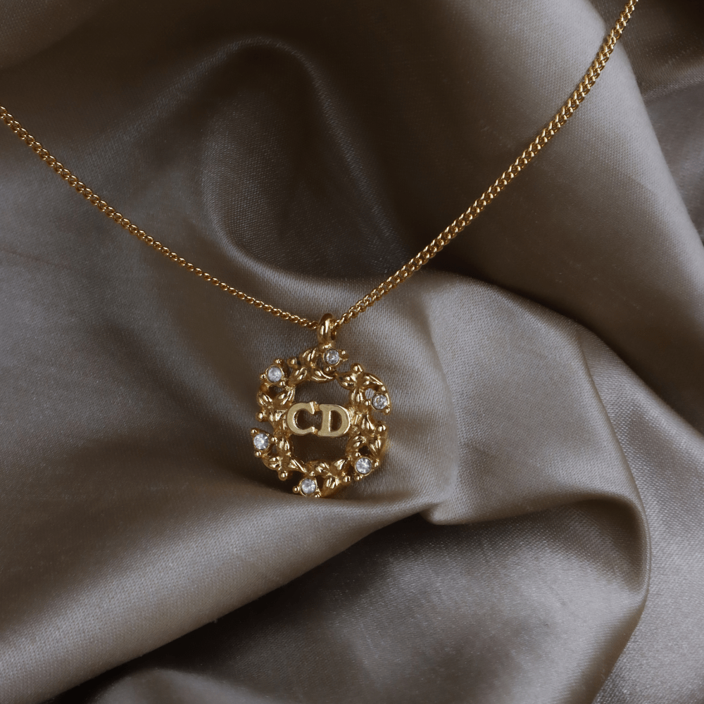 CHRISTIAN DIOR 花圈閃石項鏈|極罕收藏級 - Vintasy項鏈