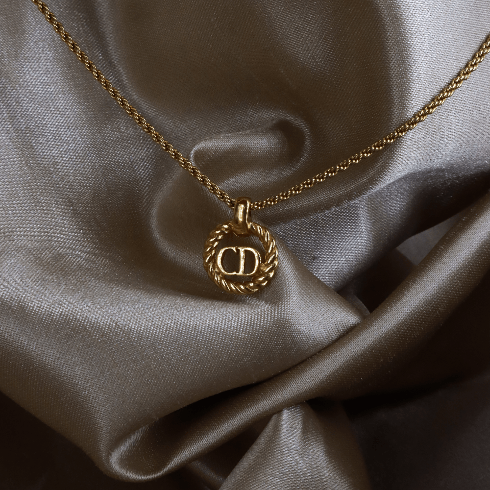 CHRISTIAN DIOR 麻花吊墜項鏈|經典之作 - Vintasy項鏈