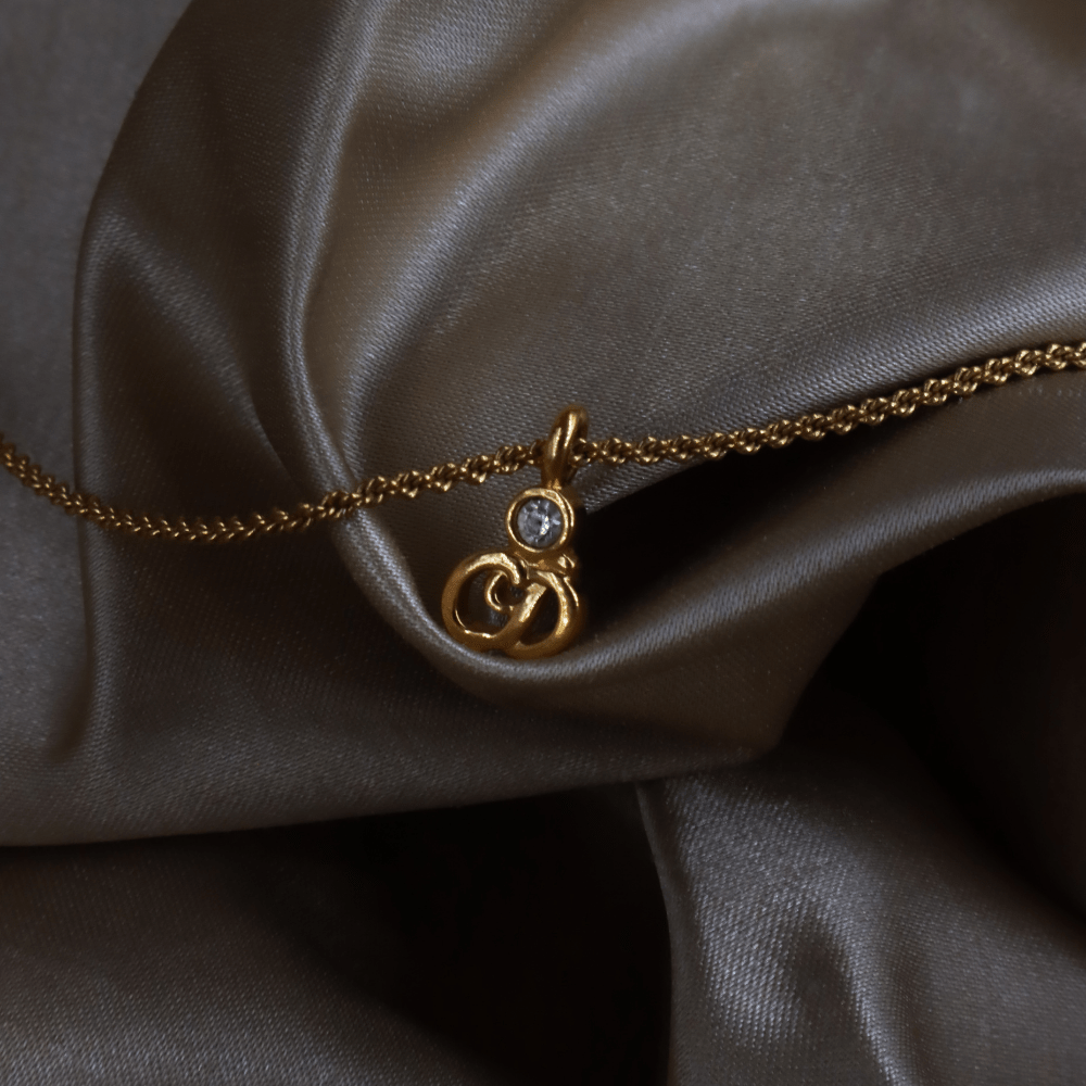 CHRISTIAN DIOR 簡約小吊墜項鏈 - Vintasy項鏈