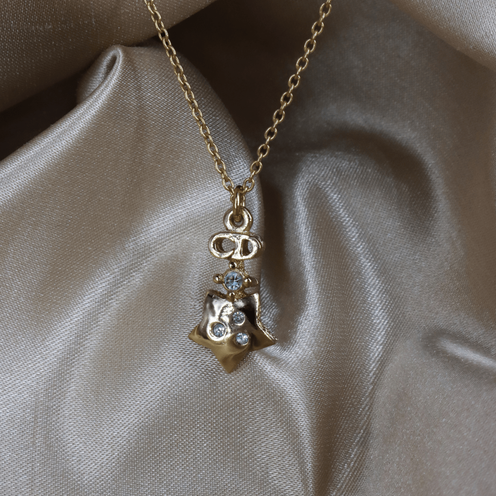 CHRISTIAN DIOR 星星吊墜項鏈 - Vintasy