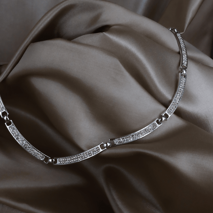 CHRISTIAN DIOR 鎖骨閃石項鏈 - Vintasy