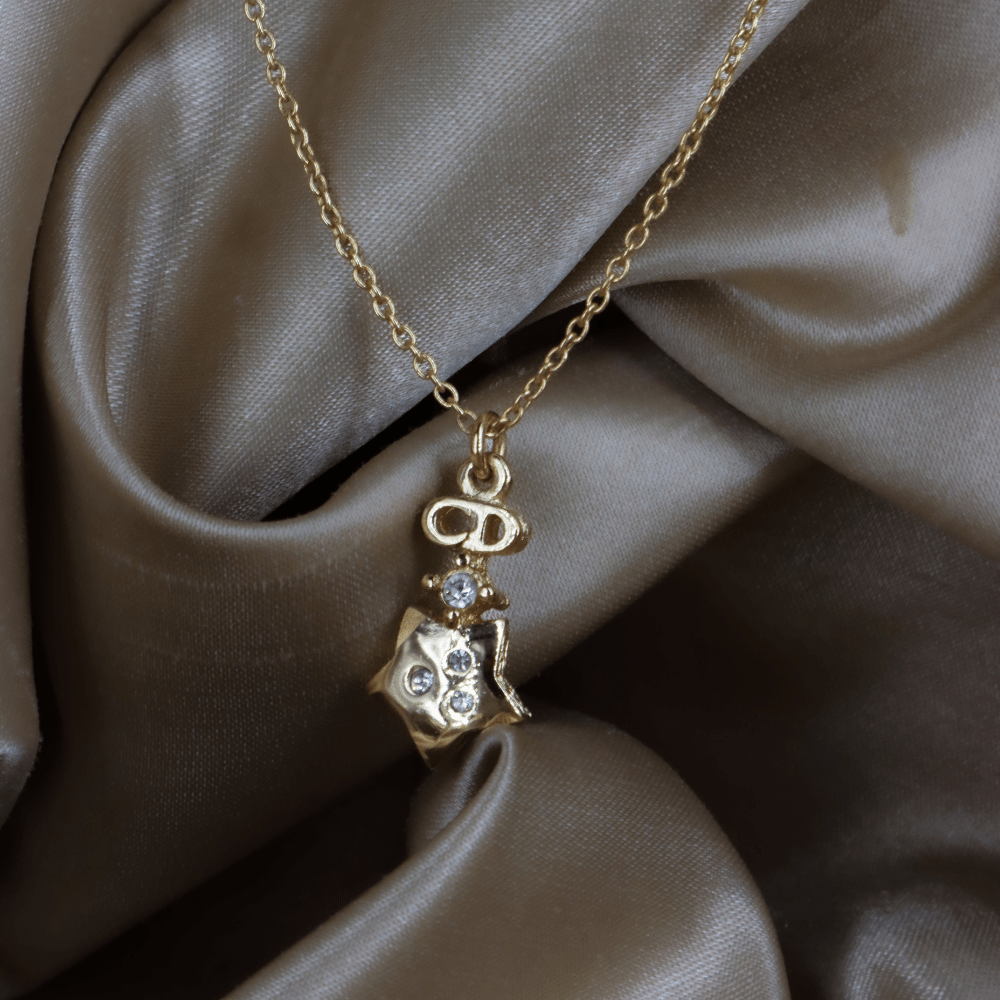 CHRISTIAN DIOR 星星吊墜項鏈 - Vintasy