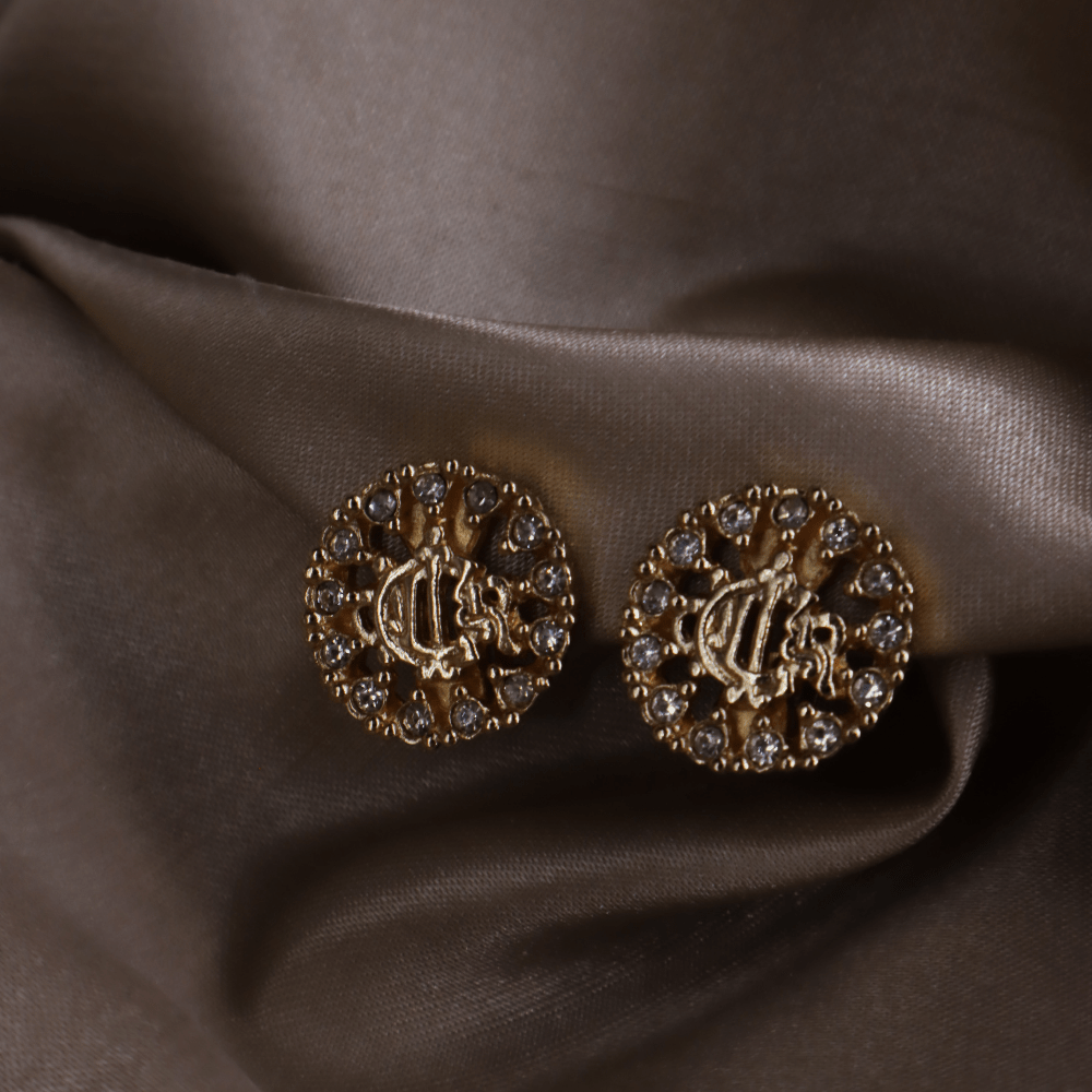 CHRISTIAN DIOR 絕版馬車閃石耳夾 | 附有原盒 - Vintasy項鏈