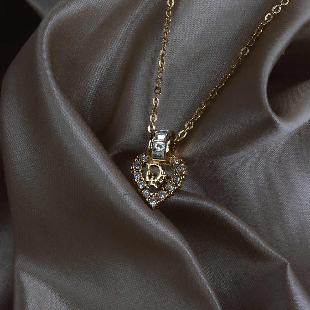 CHRISTIAN DIOR 心型經典項鏈 | 未使用級美品連原盒 - Vintasy項鏈