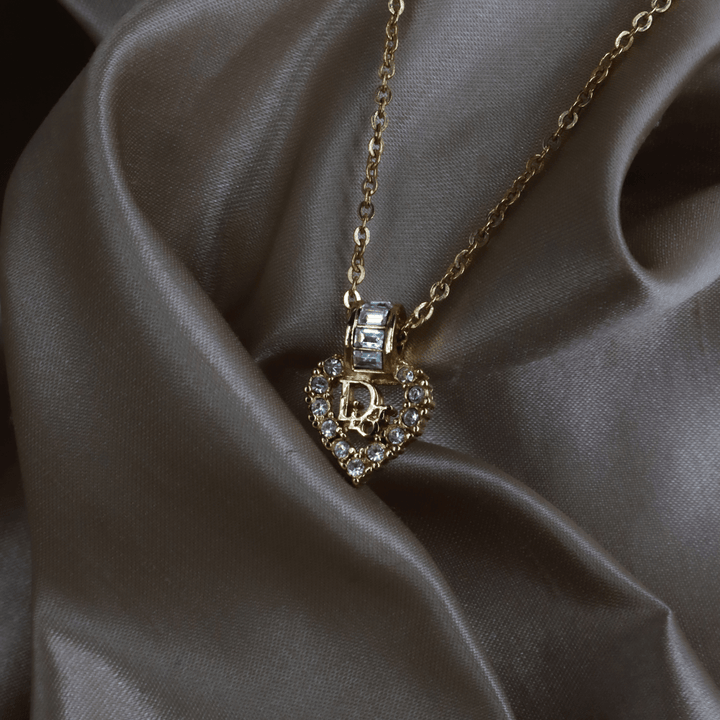 CHRISTIAN DIOR 心型經典項鏈 | 未使用級美品連原盒 - Vintasy項鏈