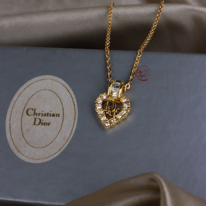CHRISTIAN DIOR 心型經典項鏈 | 未使用級美品|原盒 - Vintasy項鏈