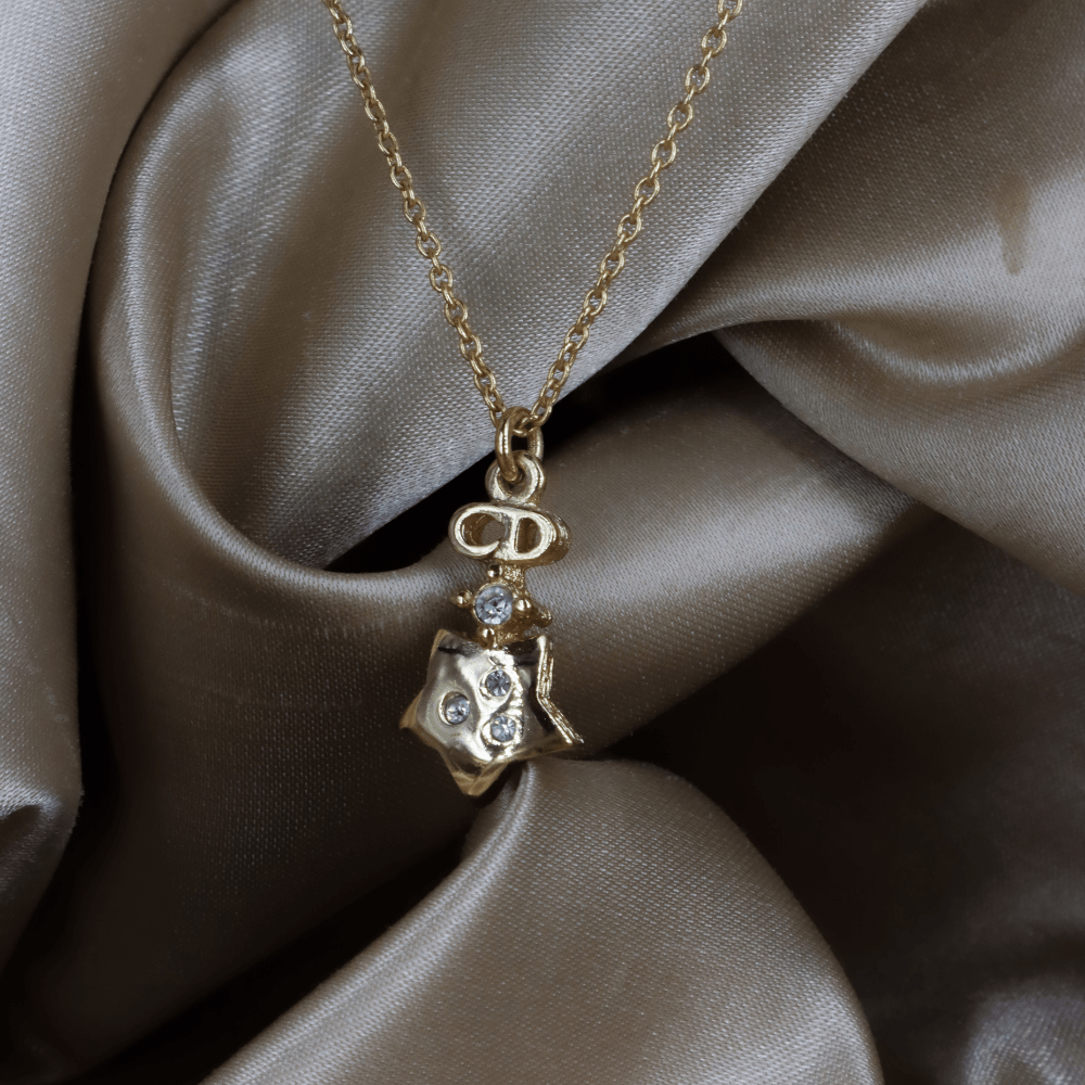 CHRISTIAN DIOR 星星吊墜項鏈 - Vintasy