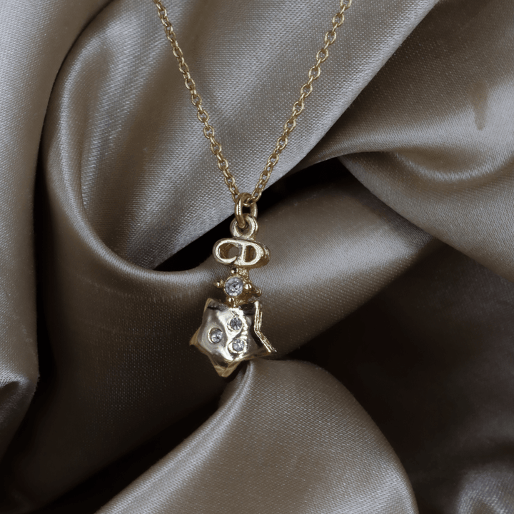 CHRISTIAN DIOR 星星吊墜項鏈 - Vintasy