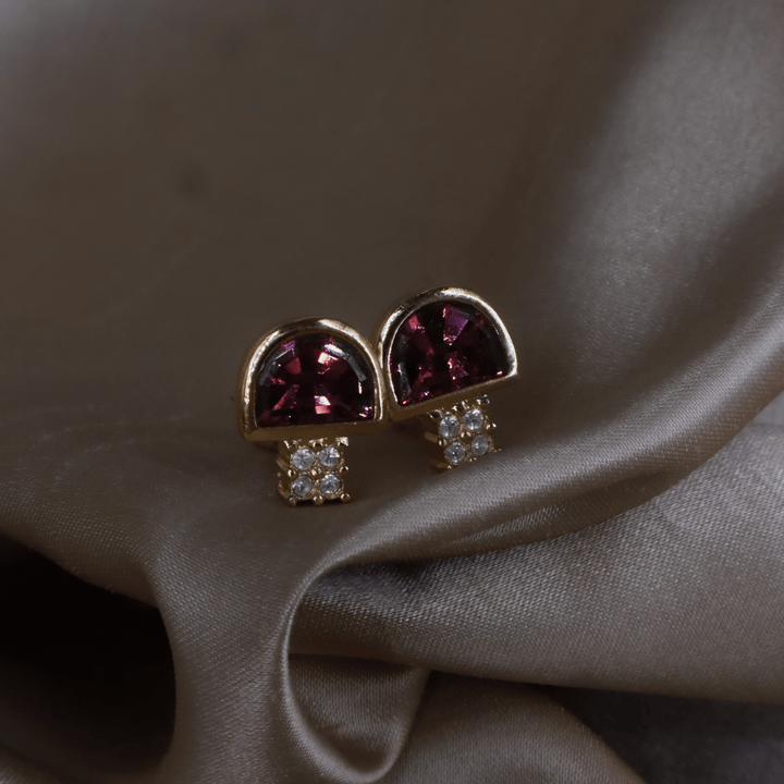 CHRISTIAN DIOR 紫閃石耳夾 |西德製造 - Vintasy