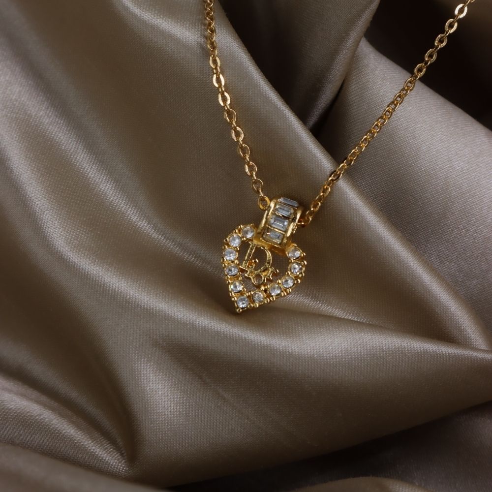 CHRISTIAN DIOR 心型經典項鏈 | 未使用級美品|原盒 - Vintasy項鏈