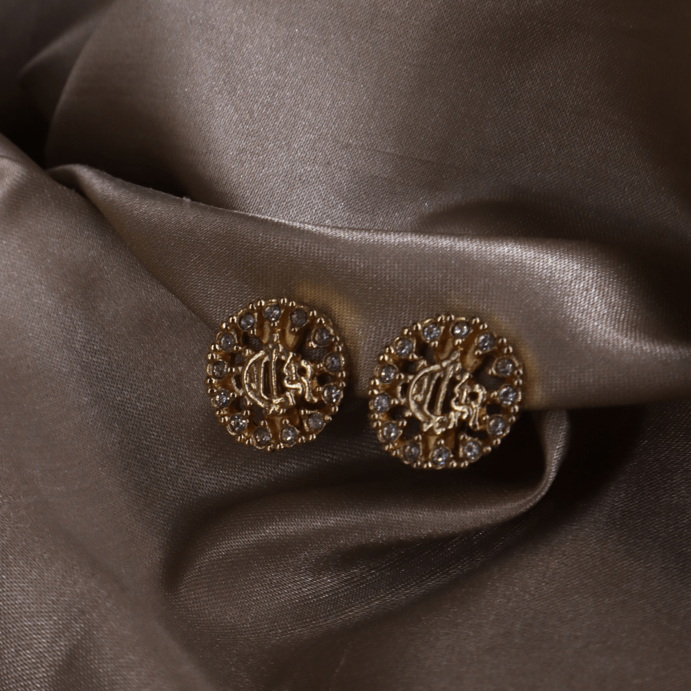 CHRISTIAN DIOR 絕版馬車閃石耳夾 | 附有原盒 - Vintasy項鏈