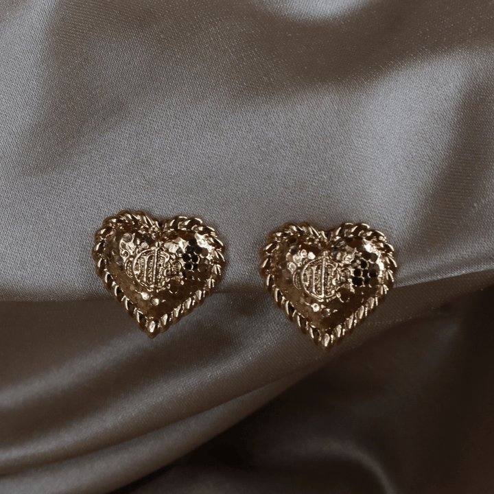 CHRISTIAN DIOR 絕版心型馬車耳夾|未使用品 |附原盒 - Vintasy耳夾