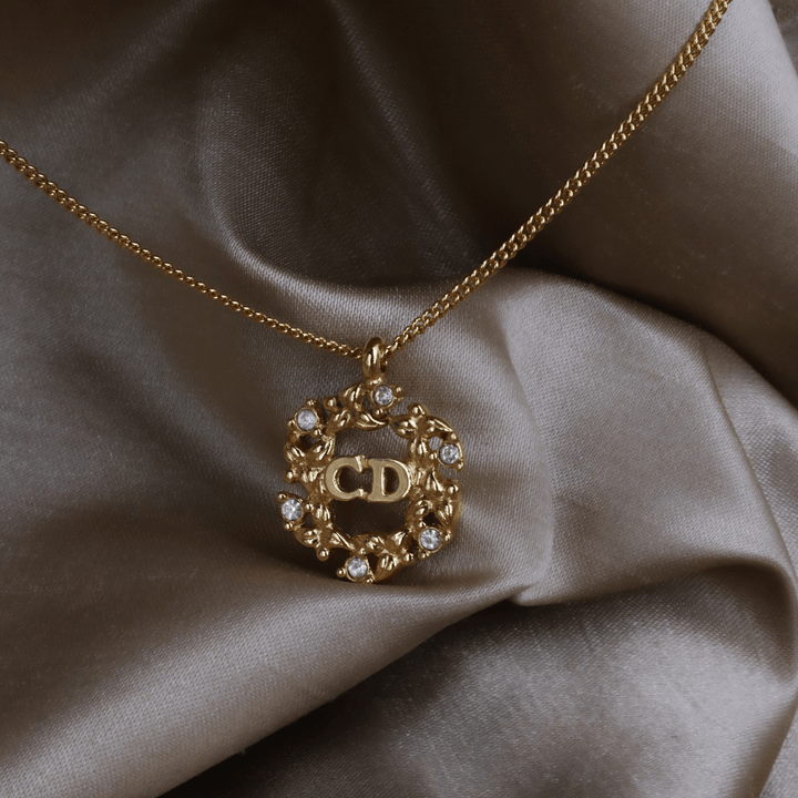 CHRISTIAN DIOR 花圈閃石項鏈|極罕收藏級 - Vintasy項鏈